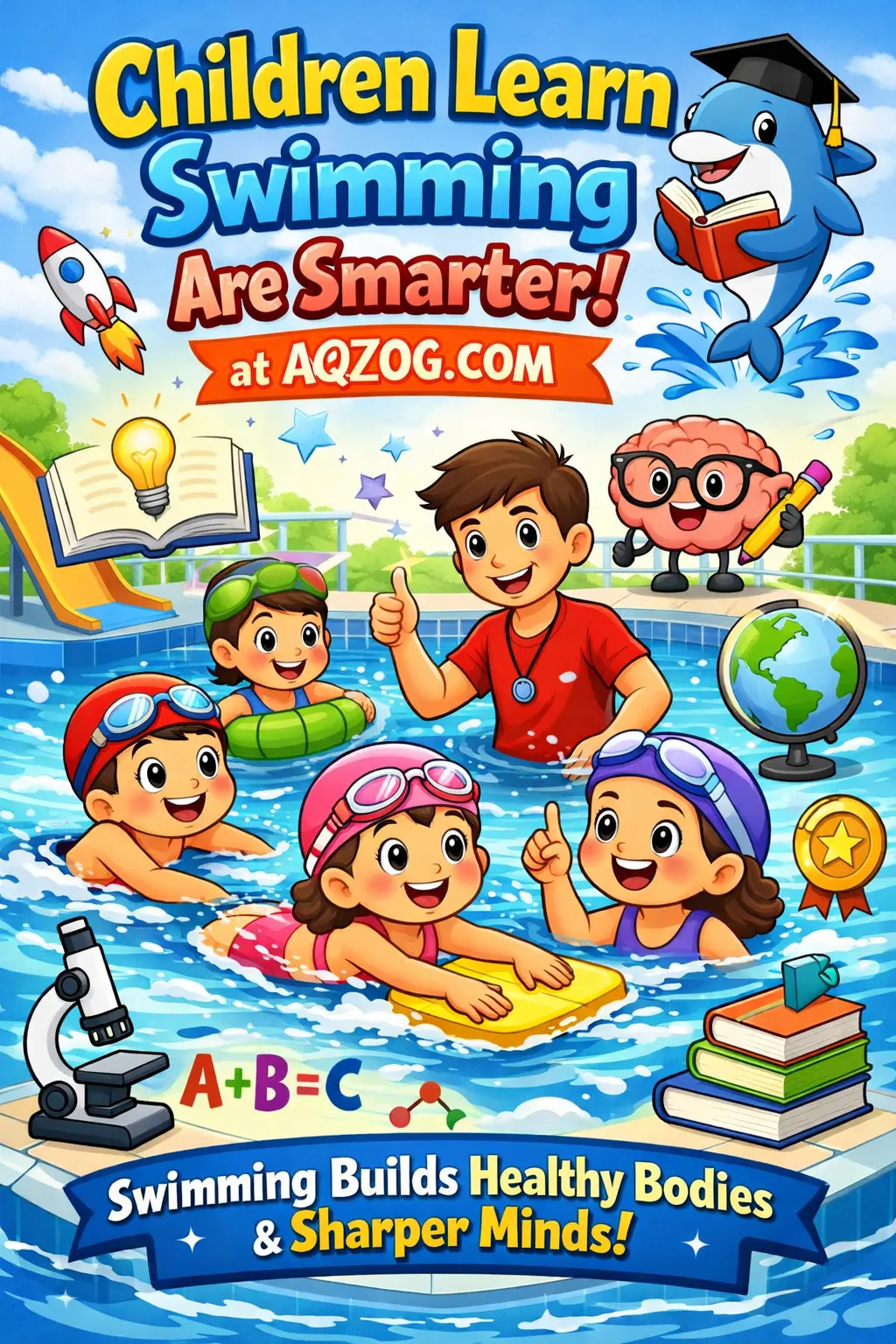 Kid learn swimming are Smarter