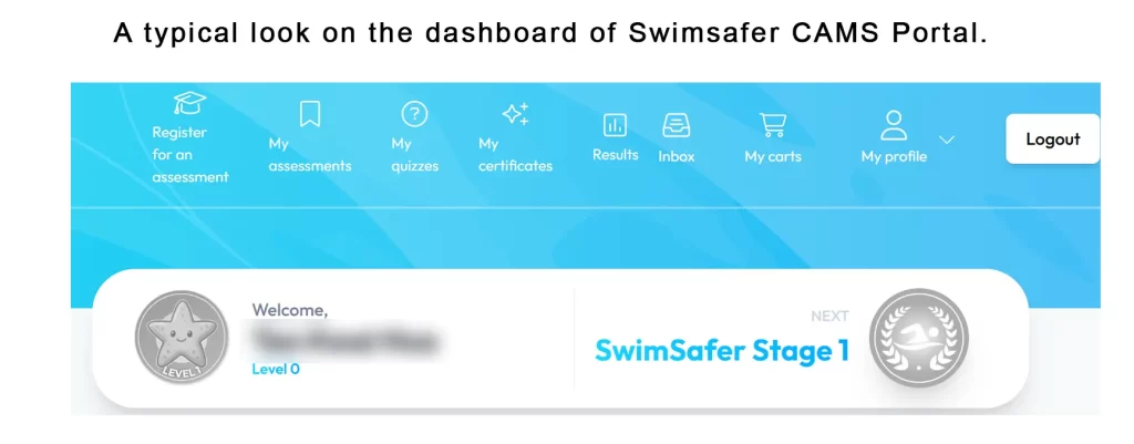 Dashboard sample of CAMS Portal.