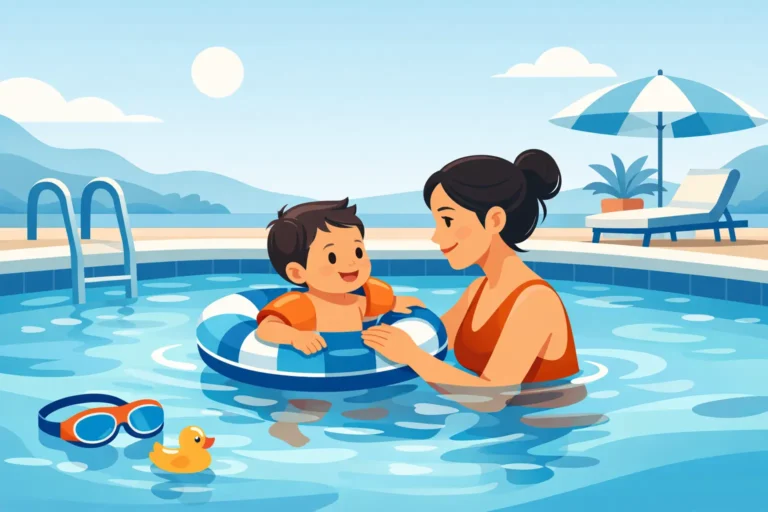 How to Teach Toddlers Pool Confidence