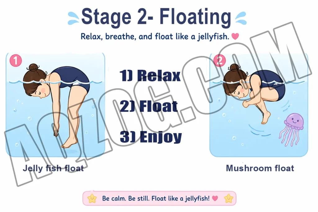 2 type of cloat in swimsafer stage 2- Jellyfish or Mushroom.