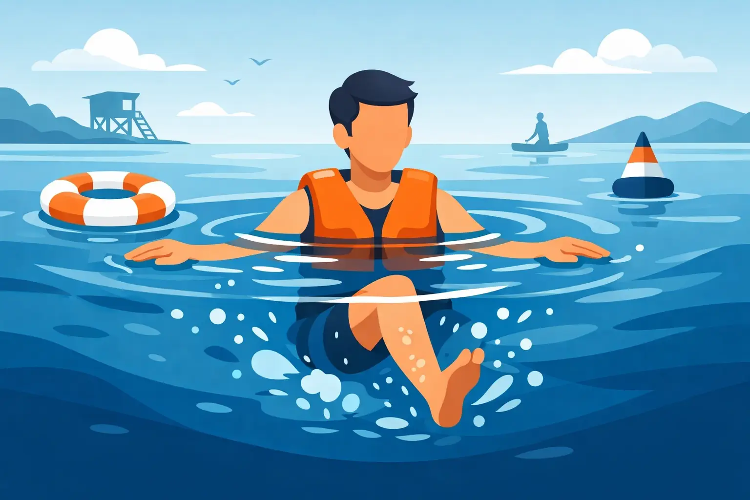 How to Learn Treading Water Safely