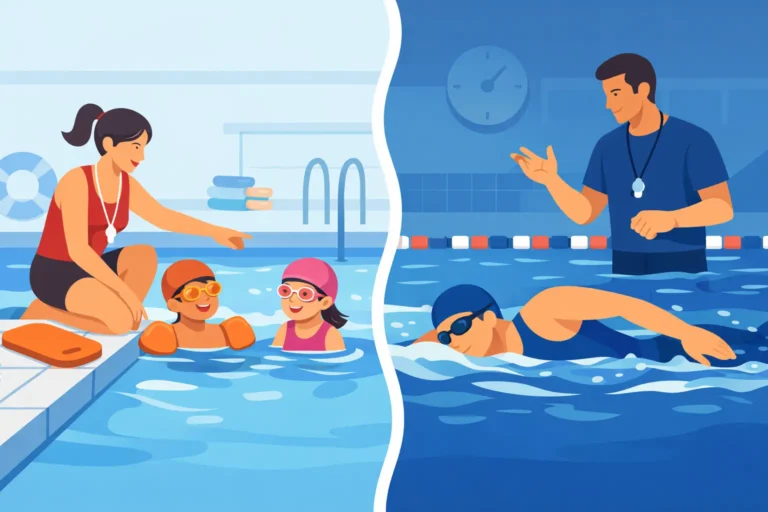 Kids Swim Lessons vs Adult Lessons