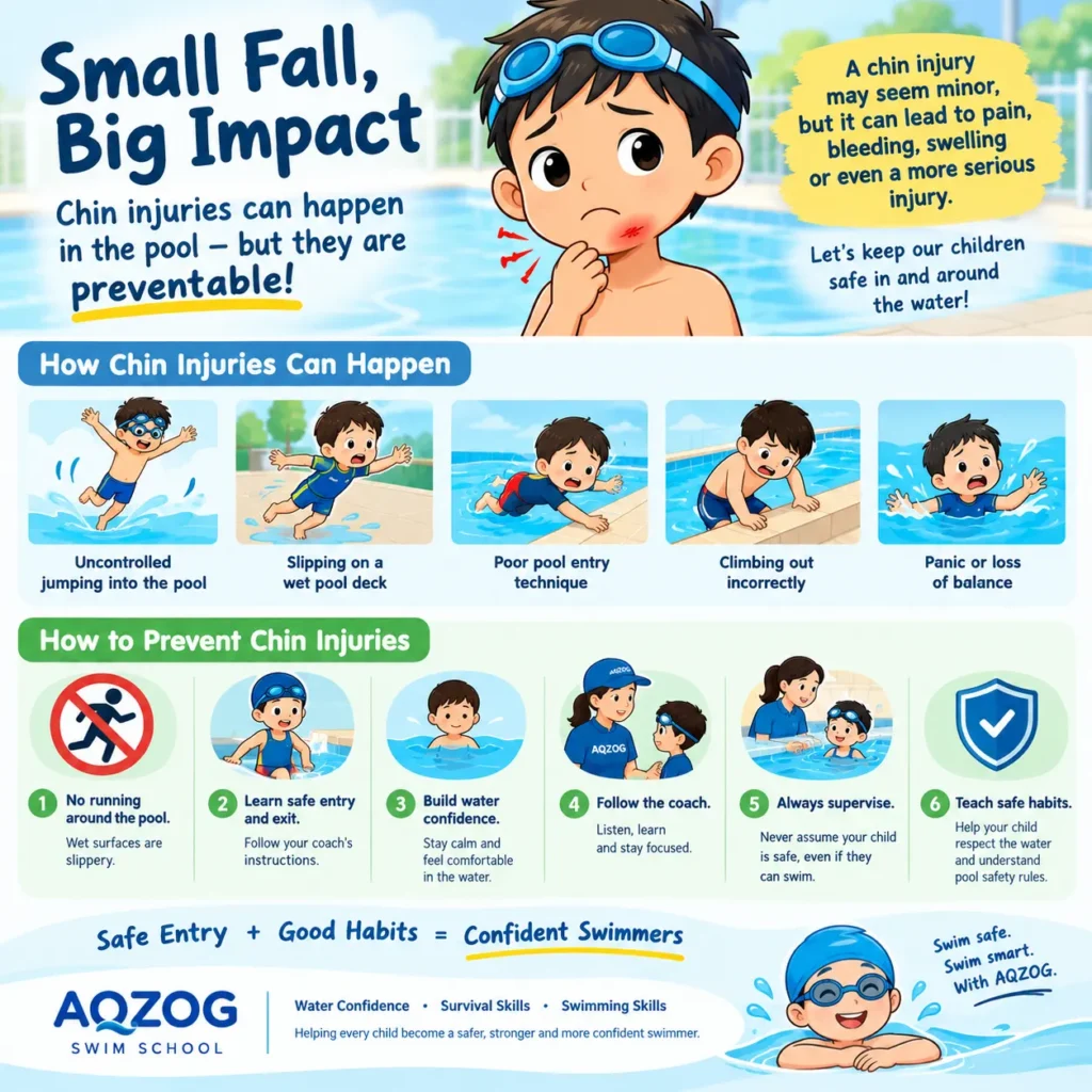 Chin injuries among beginner swimmers in singapore