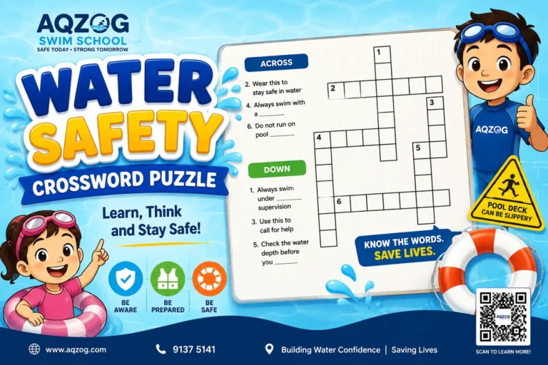 Crossword on water safety Singapore