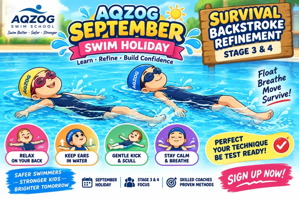 Doing swimming drills and survival skills that are essential for swimming @ Queenstown Pool
