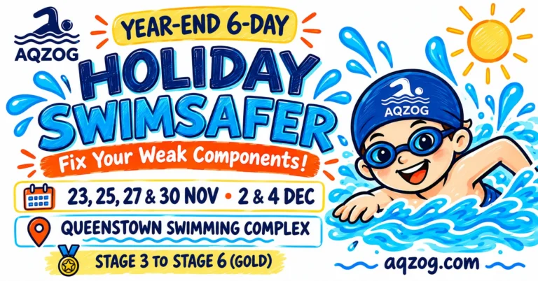 Year end 2026 Swimsafer holiday program at queenstown.