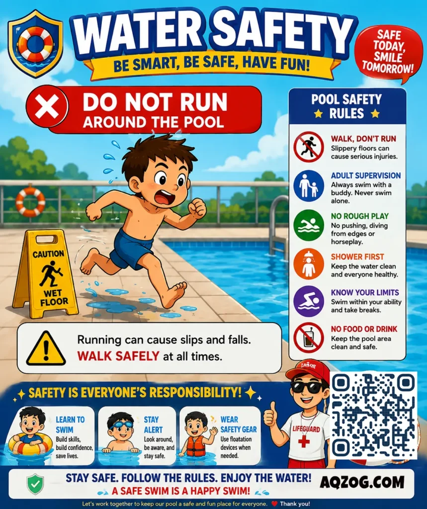 water safety Do not run