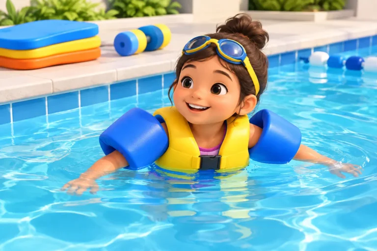 Flotation Aids Safety for Confident Young Swimmers