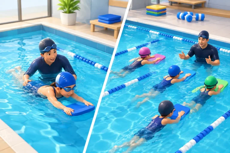 Semi-Private Versus Group Lessons for Swimmers